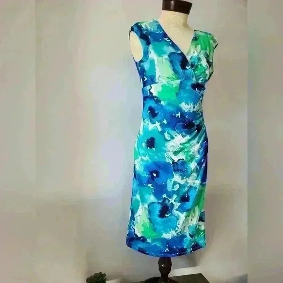 RALPH LAUREN floral sleeveless dress. Size  6 - Picture 2 of 10